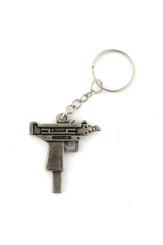 Makinalı Tüfek Tasarımlı Eskitme Anahtarlık ''newlifepromosyon'' Mdl570