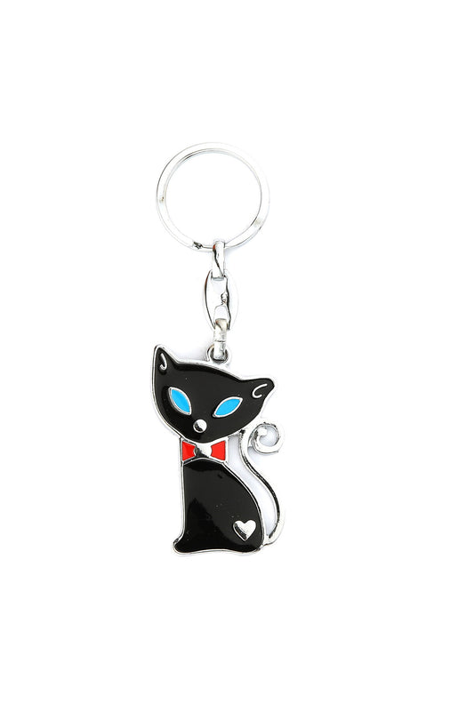 Kedi Tasarımlı Anahtarlık-Siyah ''NewLifePromosyon'' MDL278