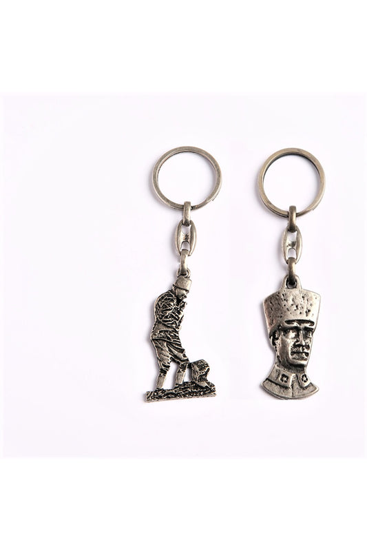 Eskitme Atatürk Anahtarlık-atatürk Büst Anahtarlık