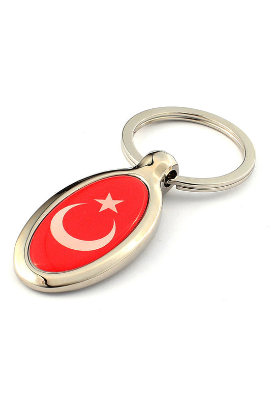 Ay Yıldız Damla Logolu Logosuz Anahtarlık ''NewLifePromosyon''