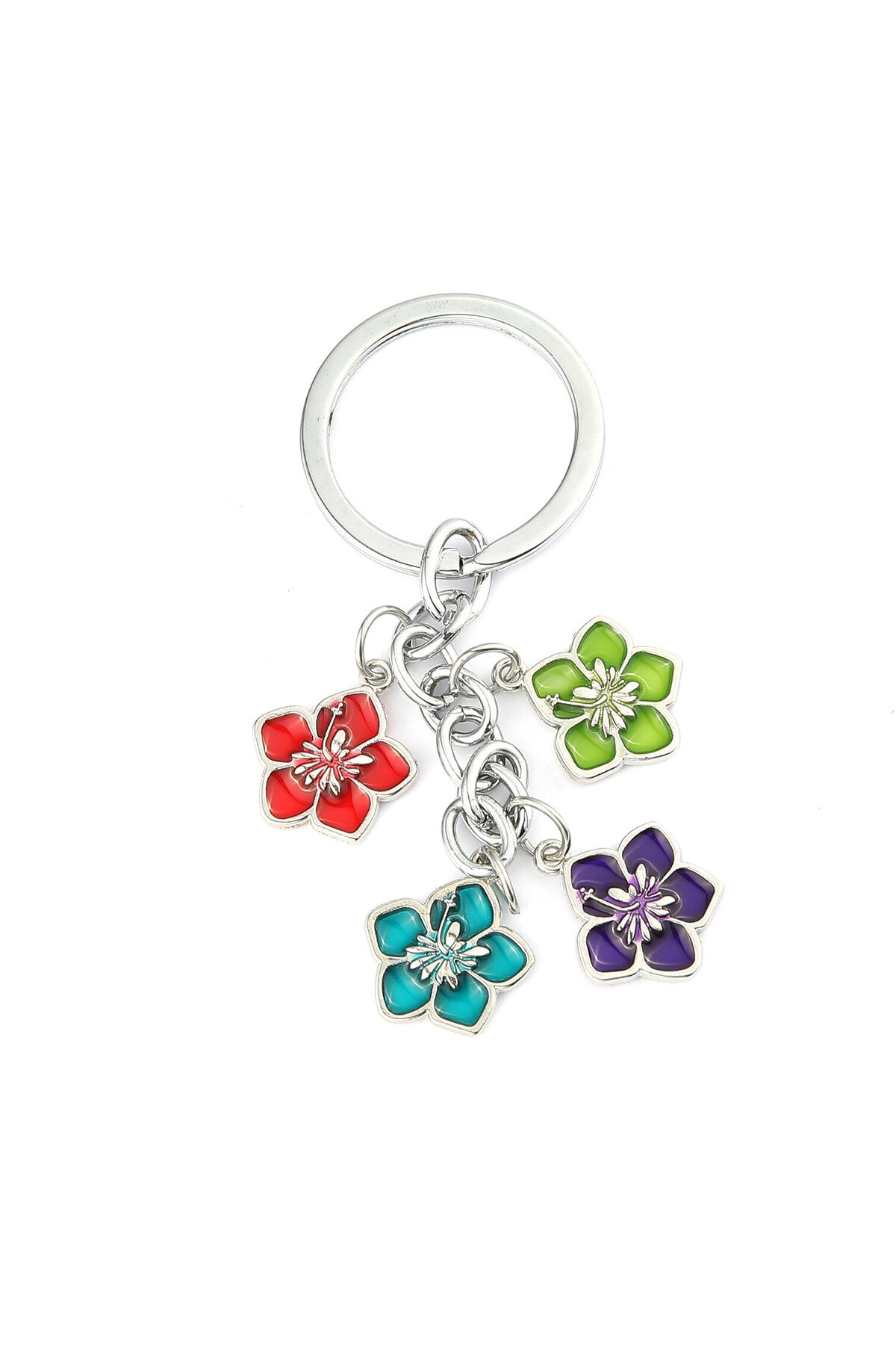 Renkli Çiçek Tasarımlı Anahtarlık ''NewLifePromosyon'' MDL537