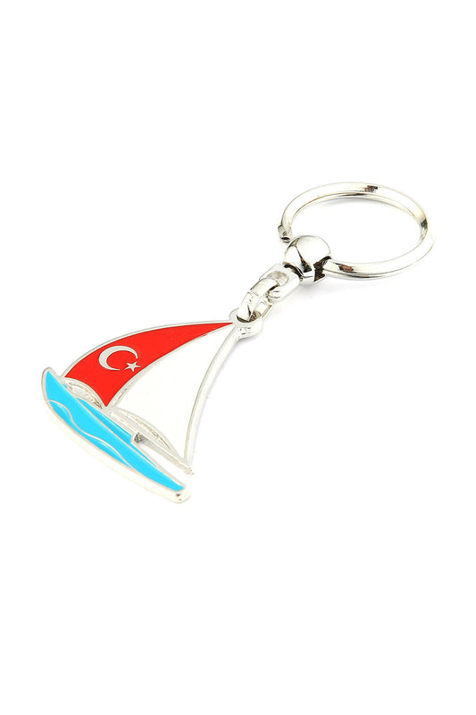 Bayrak Temalı Yelken Tasarımlı Anahtarlık ''NewLifePromosyon''