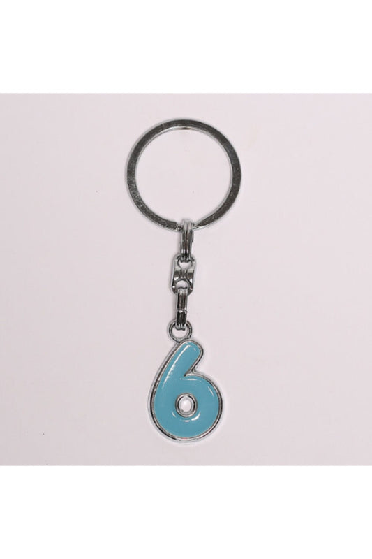 Yenihayat Açık Mavi 6 Rakamlı Çelik Anahtarlık
