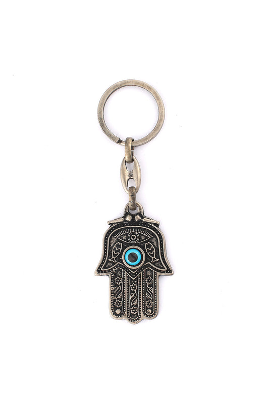 Eskitme Fatma Ana Eli Nazar Boncuklu Metal Anahtarlık ''NewLifePromosyon'' MDL477