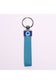 Açık Mavi Deri Nazar Boncuklu Anahtarlık