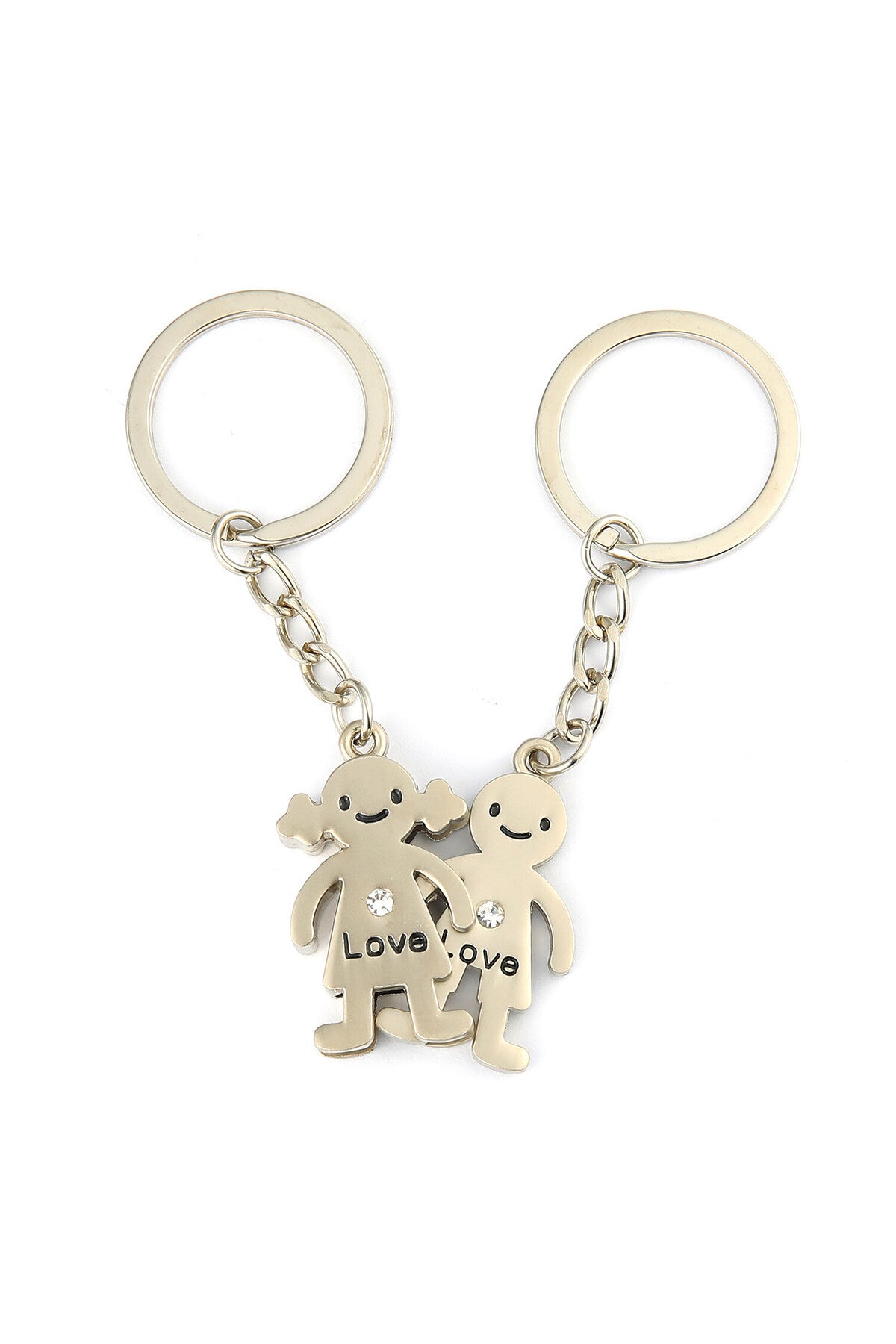 Taşlı Sevgili Çift Tasarımlı Anahtarlık ''NewLifePromosyon'' MDL345