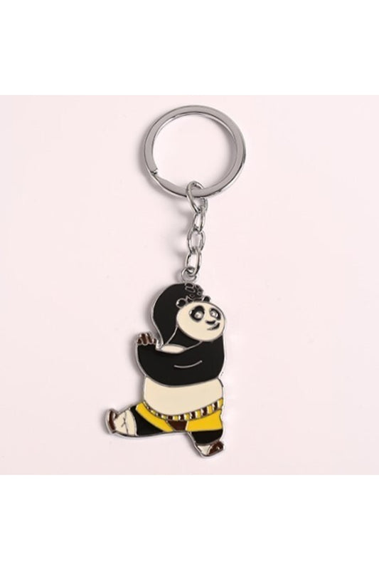 Kunfucu Panda Tasarım Metal Anahtarlık