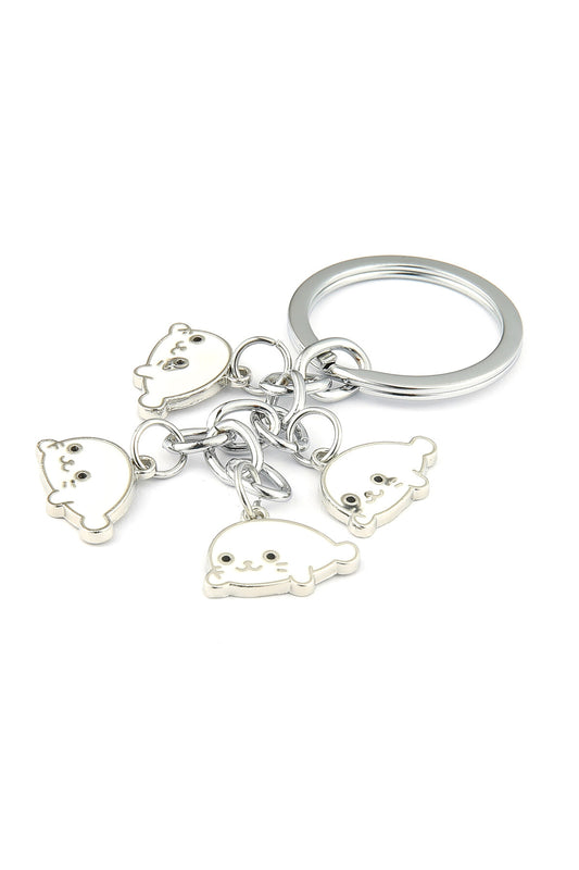 Beyaz Fok Tasarımlı Anahtarlık ''NewLifePromosyon'' MDL527