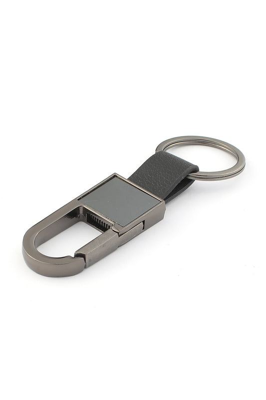 Deri  Çelik Kancalı Kancalı Anahtarlık ''NewLifePromosyon'' MDL12