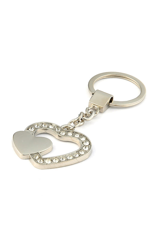 Taşlı Kalp Tasarımlı Anahtarlık ''NewLifePromosyon'' MDL411