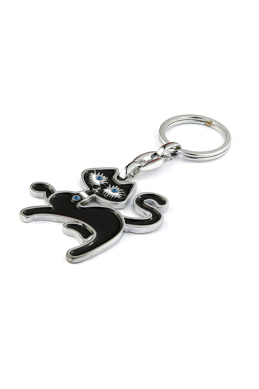 Kedi Tasarımlı Anahtarlık-Siyah ''NewLifePromosyon'' MDL279