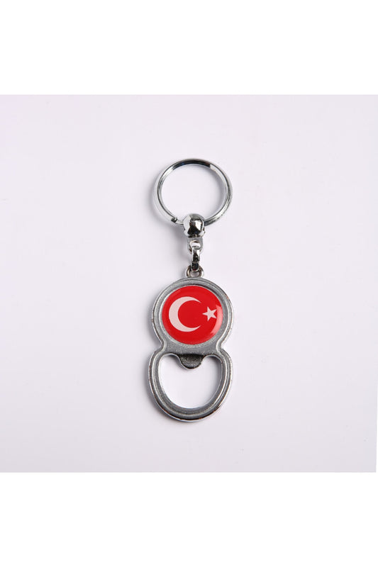 Bayrak Temalı Açacaklı Anahtarlık