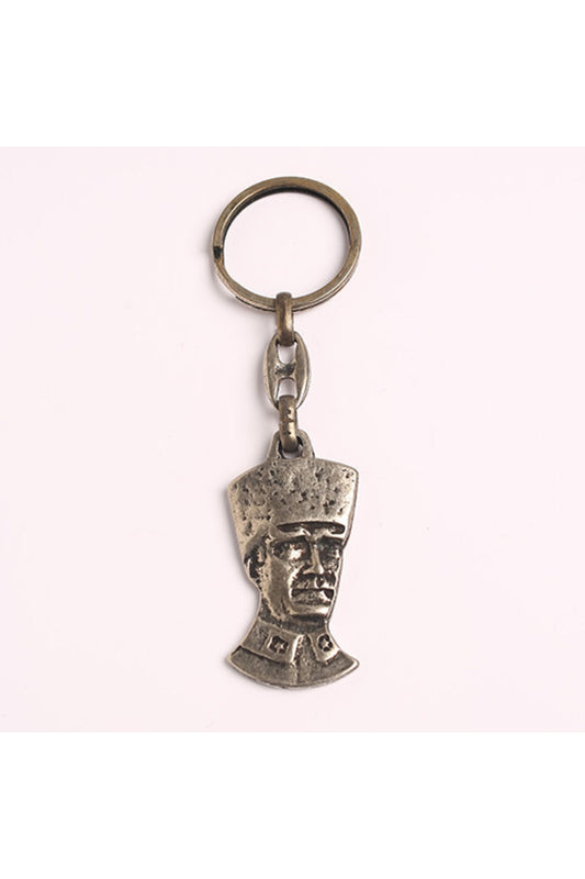 Krom Eskitme-kalpaklı Atatürk Figürlü Anahtarlık