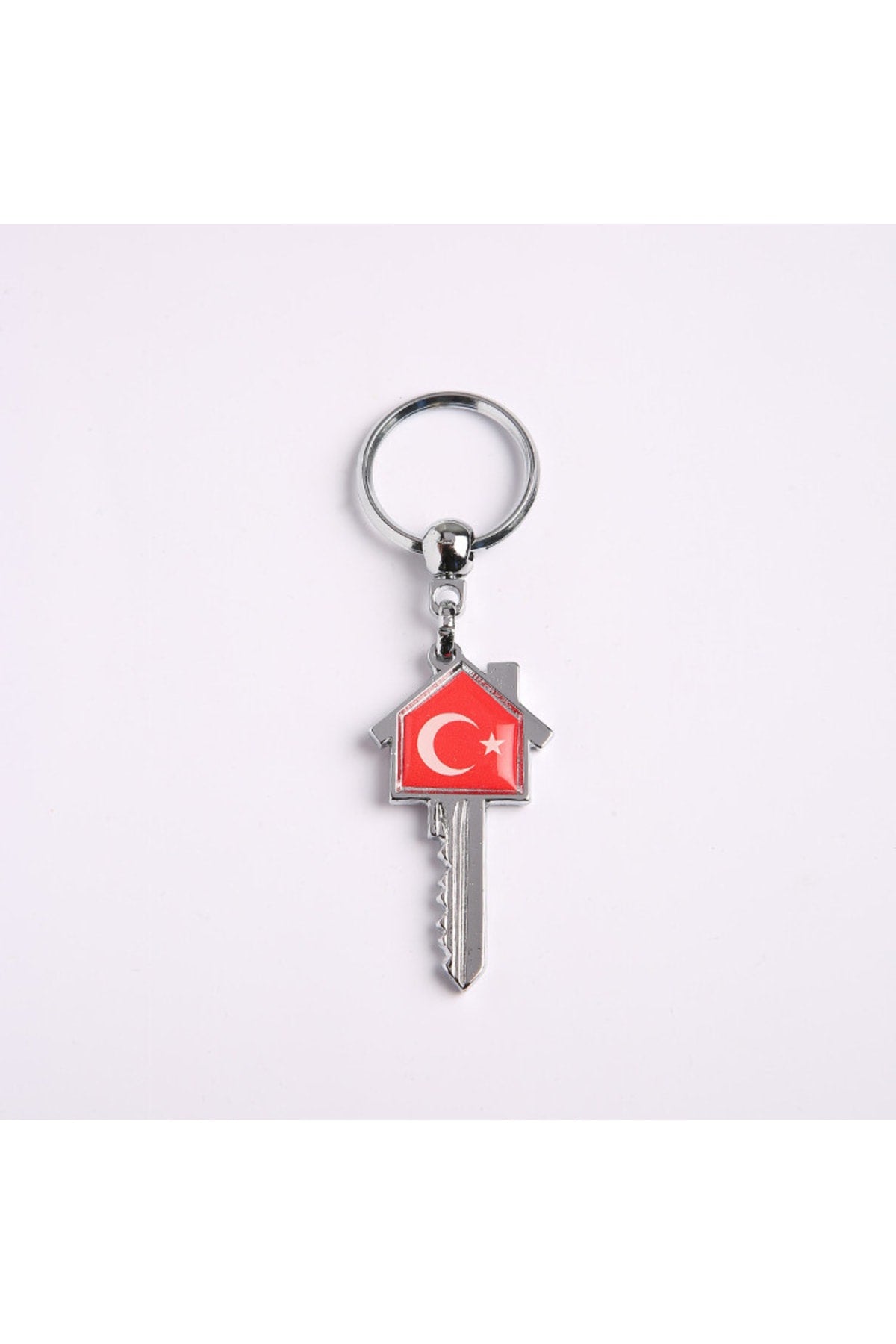 Türk Bayrağı Temalı Anahtar Tasarımlı Anahtarlık