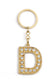 HARF TAŞLI ŞIK ANAHTARLIK GOLD D HARFİ