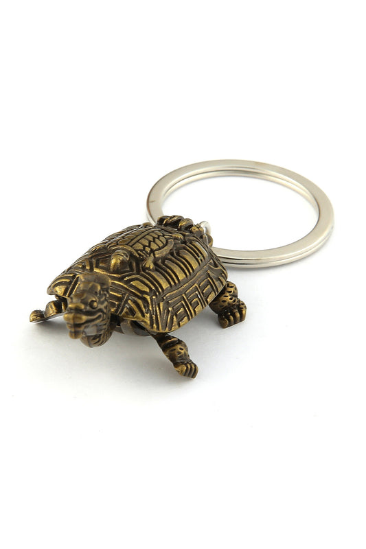 3D Bronz Kaplumbağ Tasarımlı Anahtarlık ''NewLifePromosyon'' MDL375