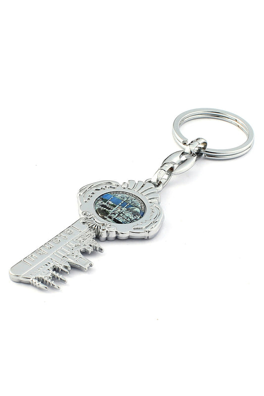 İstanbul Silüetli Süleymaniye Logo  Ve Anahtar Tasarımlı Anahtarlık ''NewLifePromosyon'' MDL96