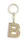 HARF TAŞLI ŞIK ANAHTARLIK GOLD B HARFİ