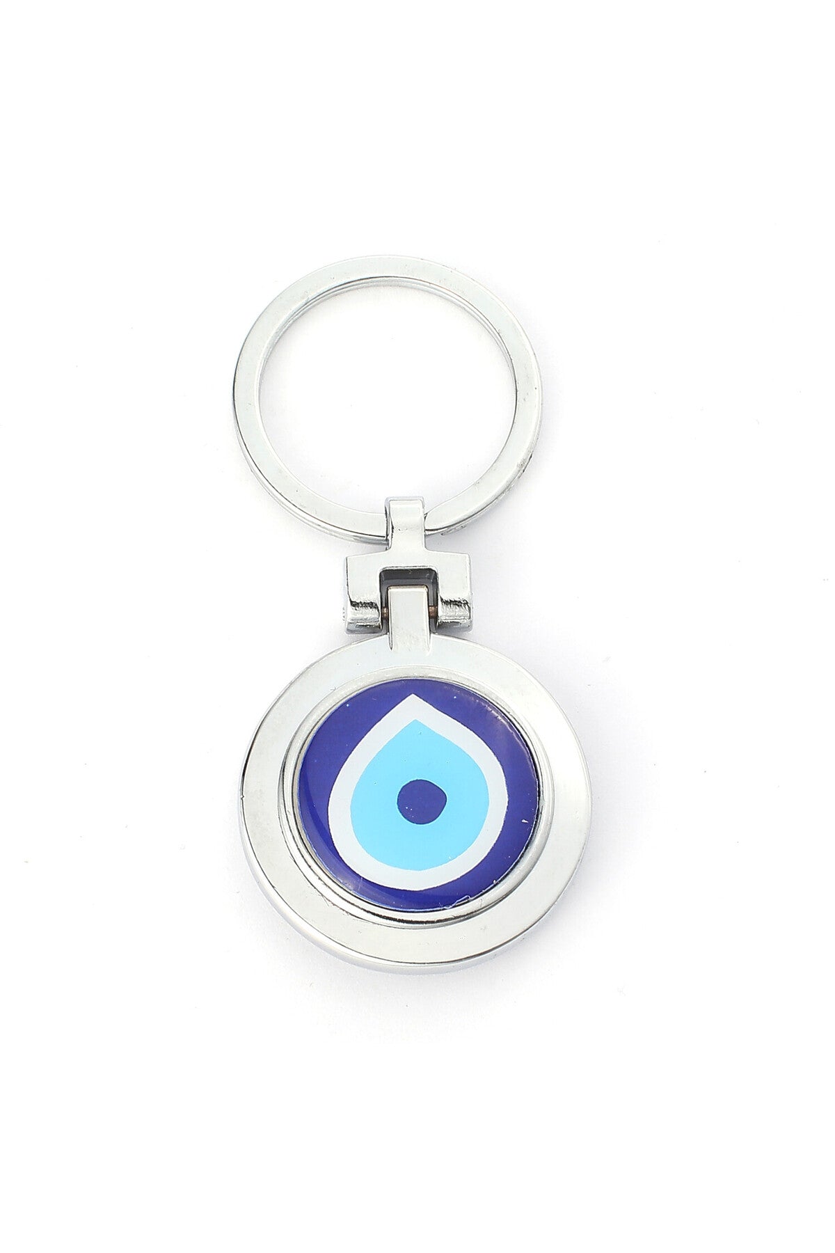 Nazar Temalı  Çelik Anahtarlık ''NewLifePromosyon'' MDL39