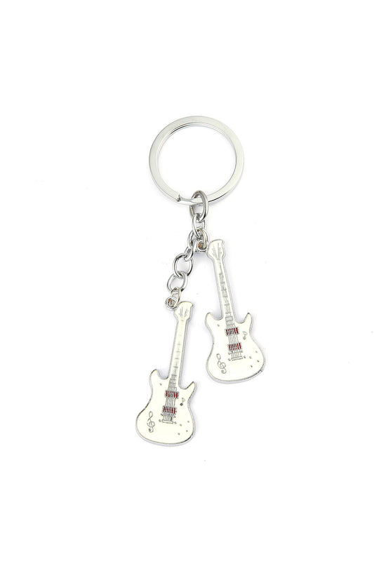 Gitar Tasarımlı Anahtarlık (Beyaz) ''NewLifePromosyon'' MDL328