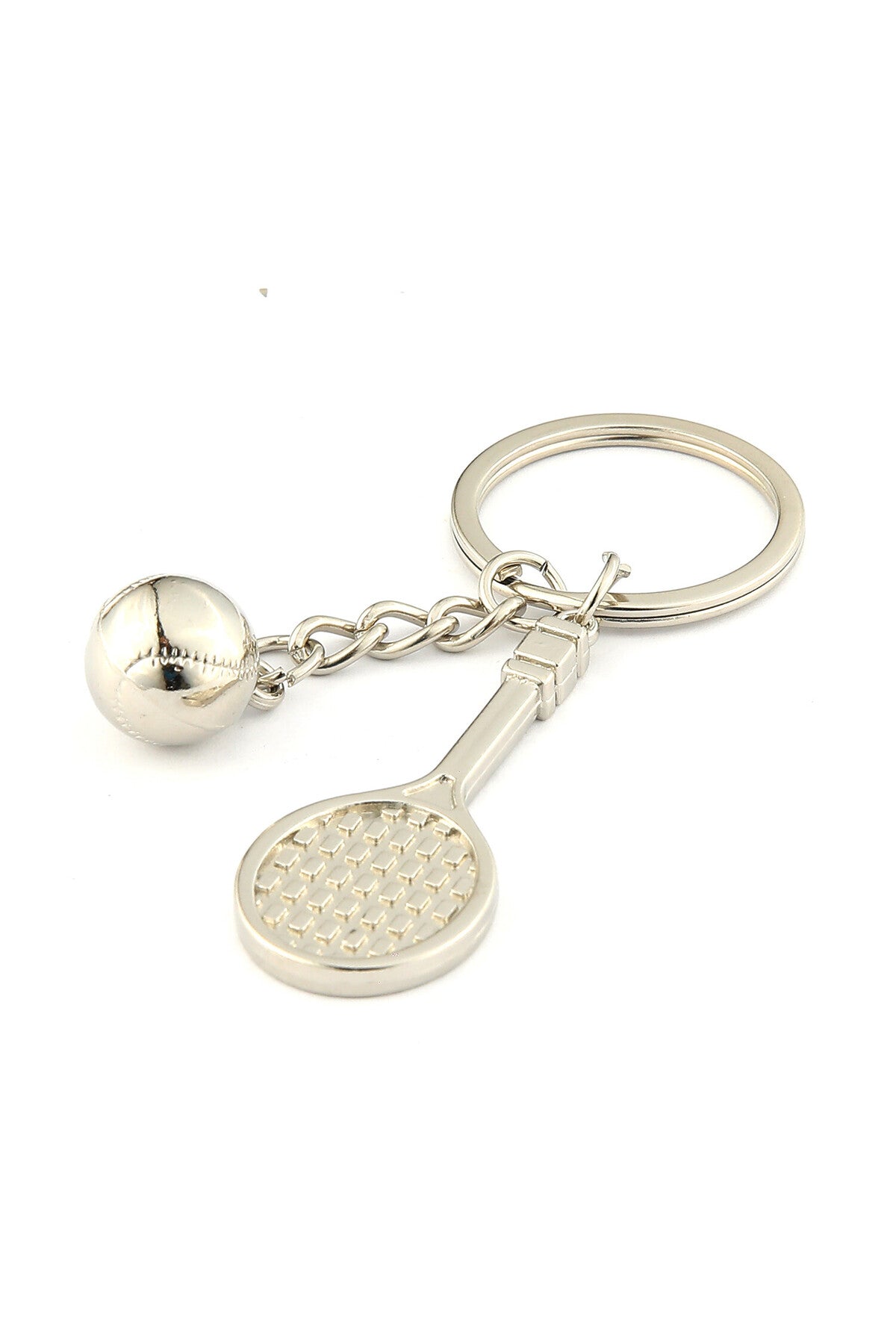 3D Tenis Topu Ve Raket Metal Tasarımlı Anahtarlık ''NewLifePromosyon'' MDL383