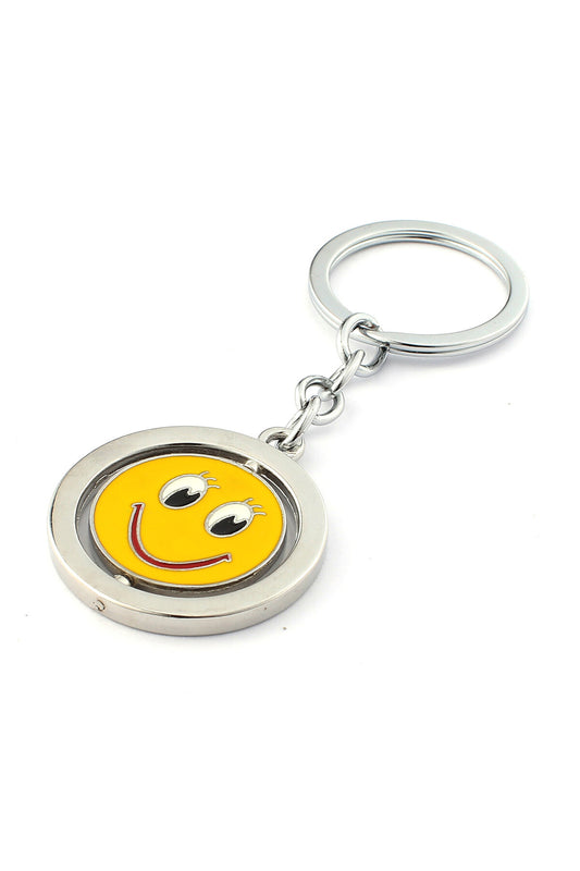 3D Gülen Yüz Tasarımlı Ve Dönerli Anahtarlık ''NewLifePromosyon'' MDL108