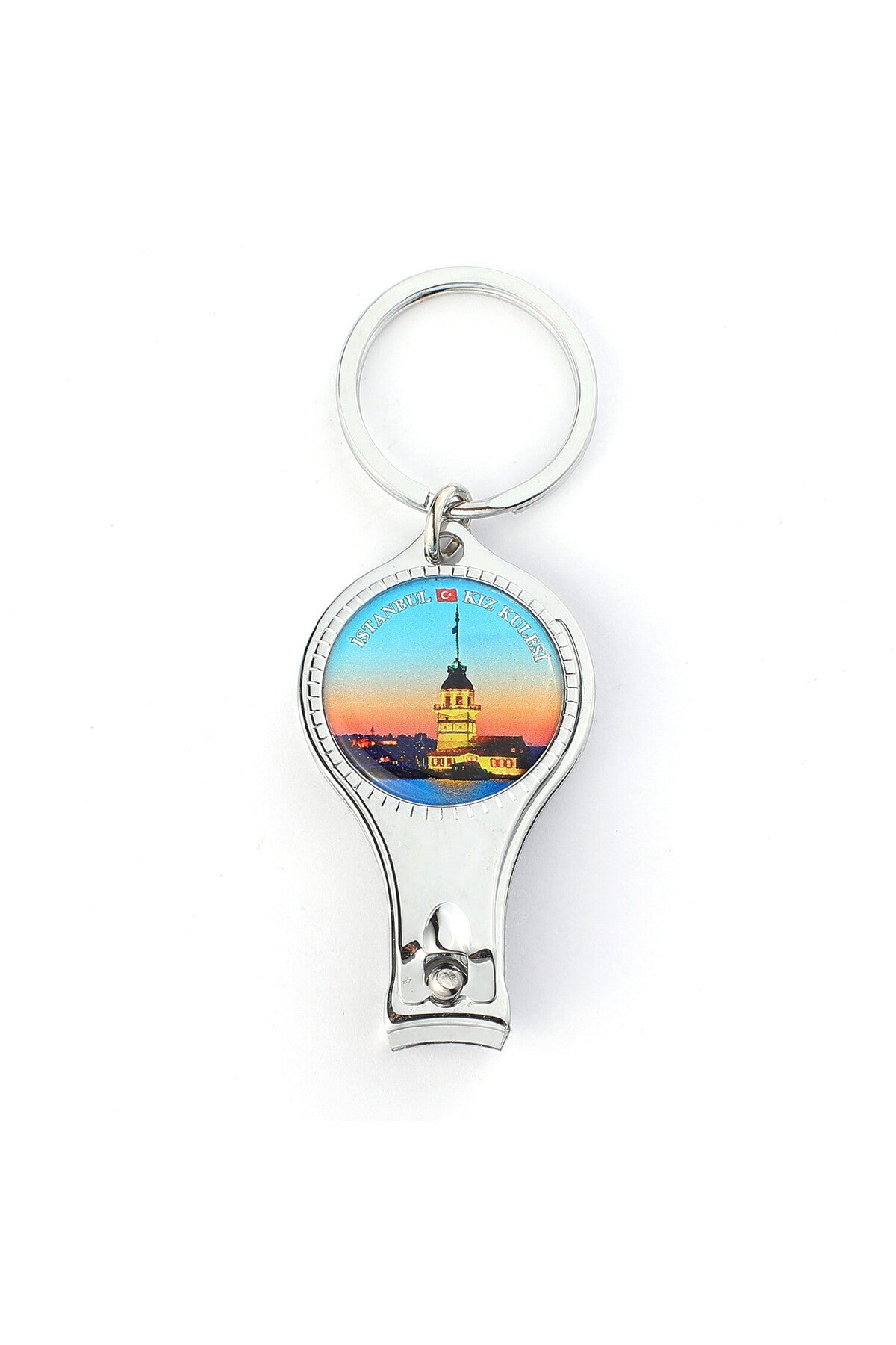 Kız Kulesilogolu Açacaklı Tırnak Makaslı Anahtarlık ''NewLifePromosyon'' MDL136