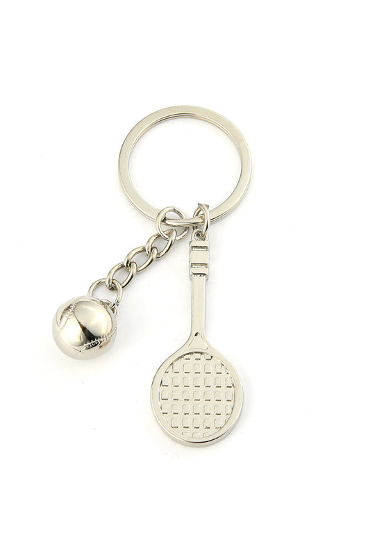 3D Tenis Topu Ve Raket Metal Tasarımlı Anahtarlık ''NewLifePromosyon'' MDL383