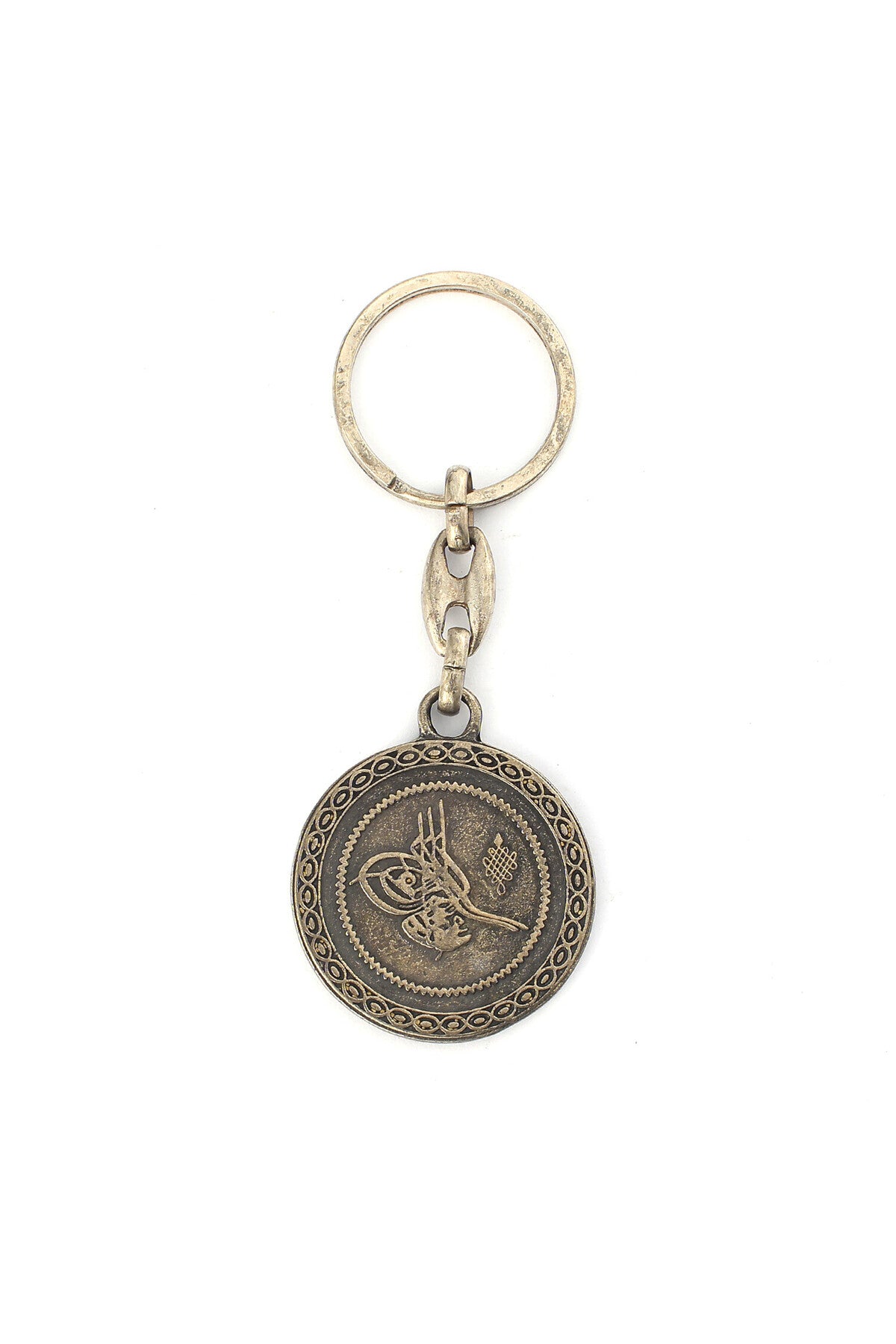 Eskitme Osmanlı Tuğra Tasarımlı Anahtarlık ''NewLifePromosyon'' MDL434