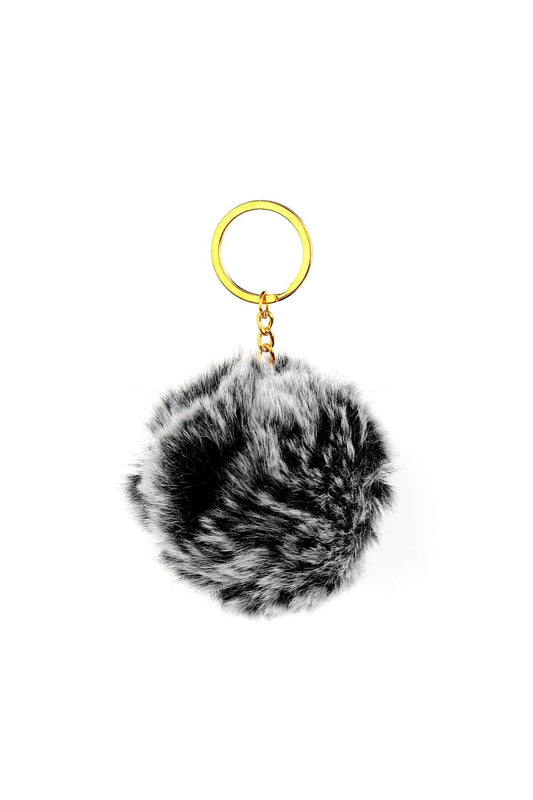 Peluş Anahtarlık Siyah-gri