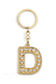 HARF TAŞLI ŞIK ANAHTARLIK GOLD D HARFİ