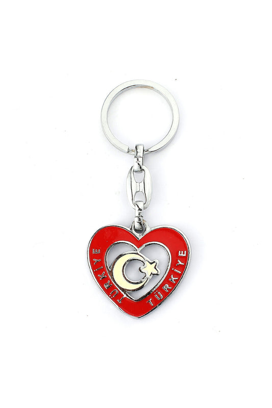 Türkiye Yazılı Ay Yıldız Temalı Anahtarlık ''NewLifePromosyon'' MDL72