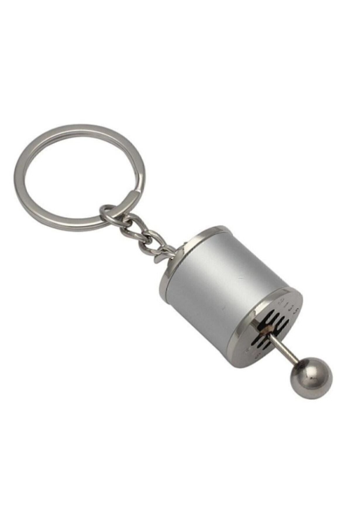 Renkli Hareketli Araba Manuel Vites Anahtarlık Altı Hız Dişli Shifter Topuzu Metal Anahtarlık