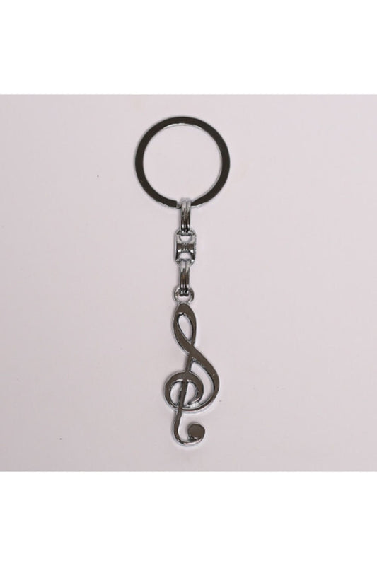 Yenihayat Violin Temalı Gümüş Rengi Metal Anahtarlık