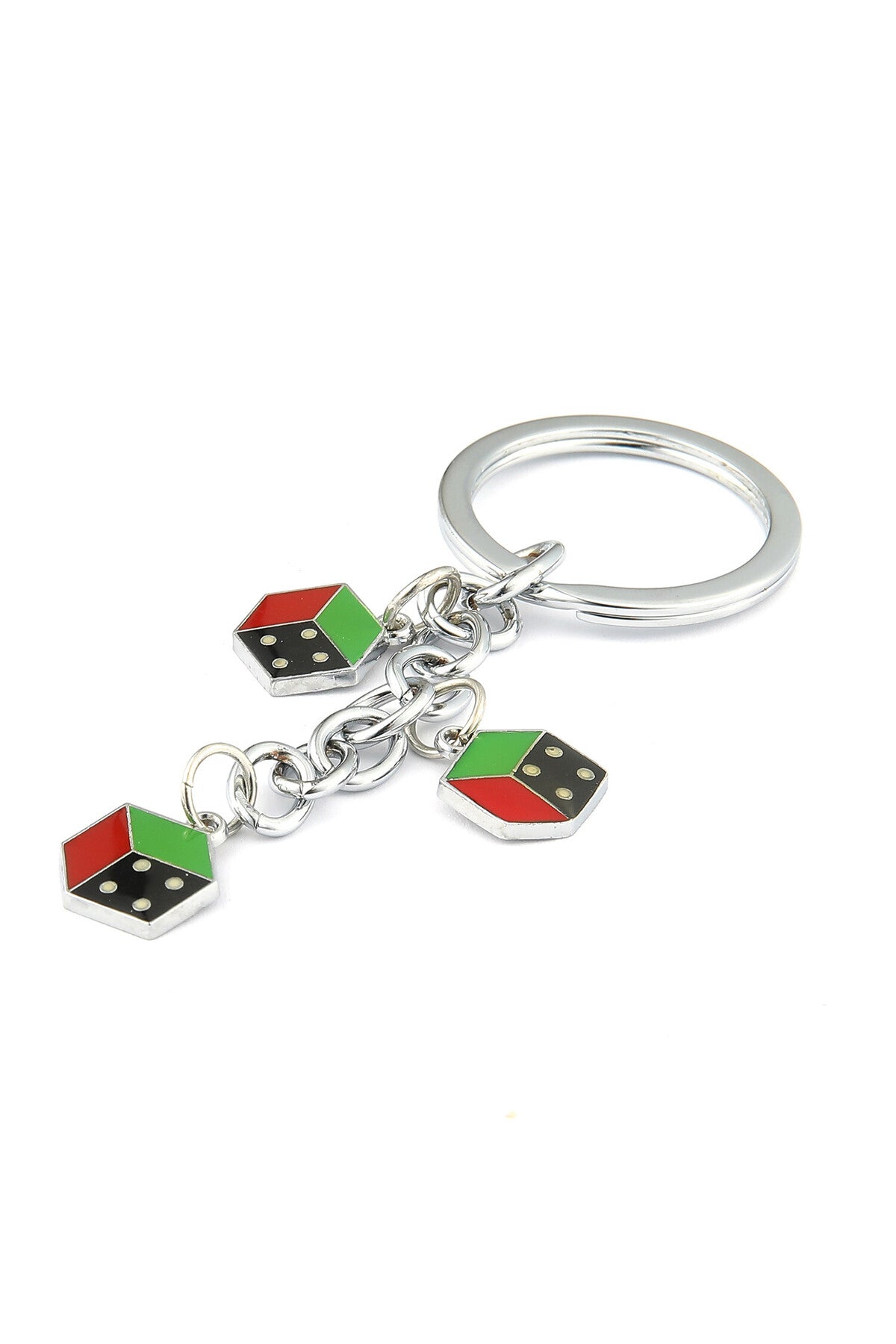 3D Renkli Zar Tasarımlı Anahtarlık ''NewLifePromosyon'' MDL556