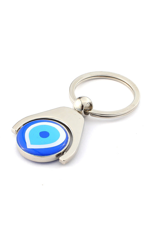 3D Nazar  Logolu  Ve Dönerli Anahtarlık ''NewLifePromosyon'' MDL111