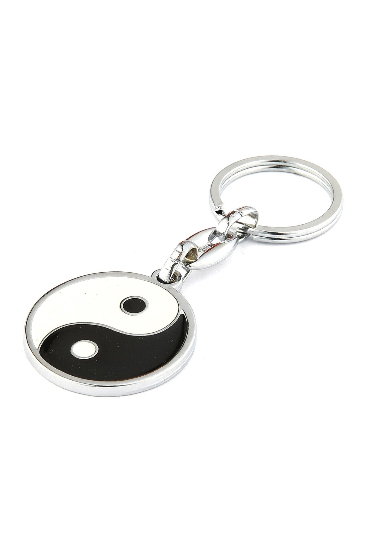 Unisex Ying Yang Siyah Beyaz Tasarımlı Anahtarlık ''NewLifePromosyon''