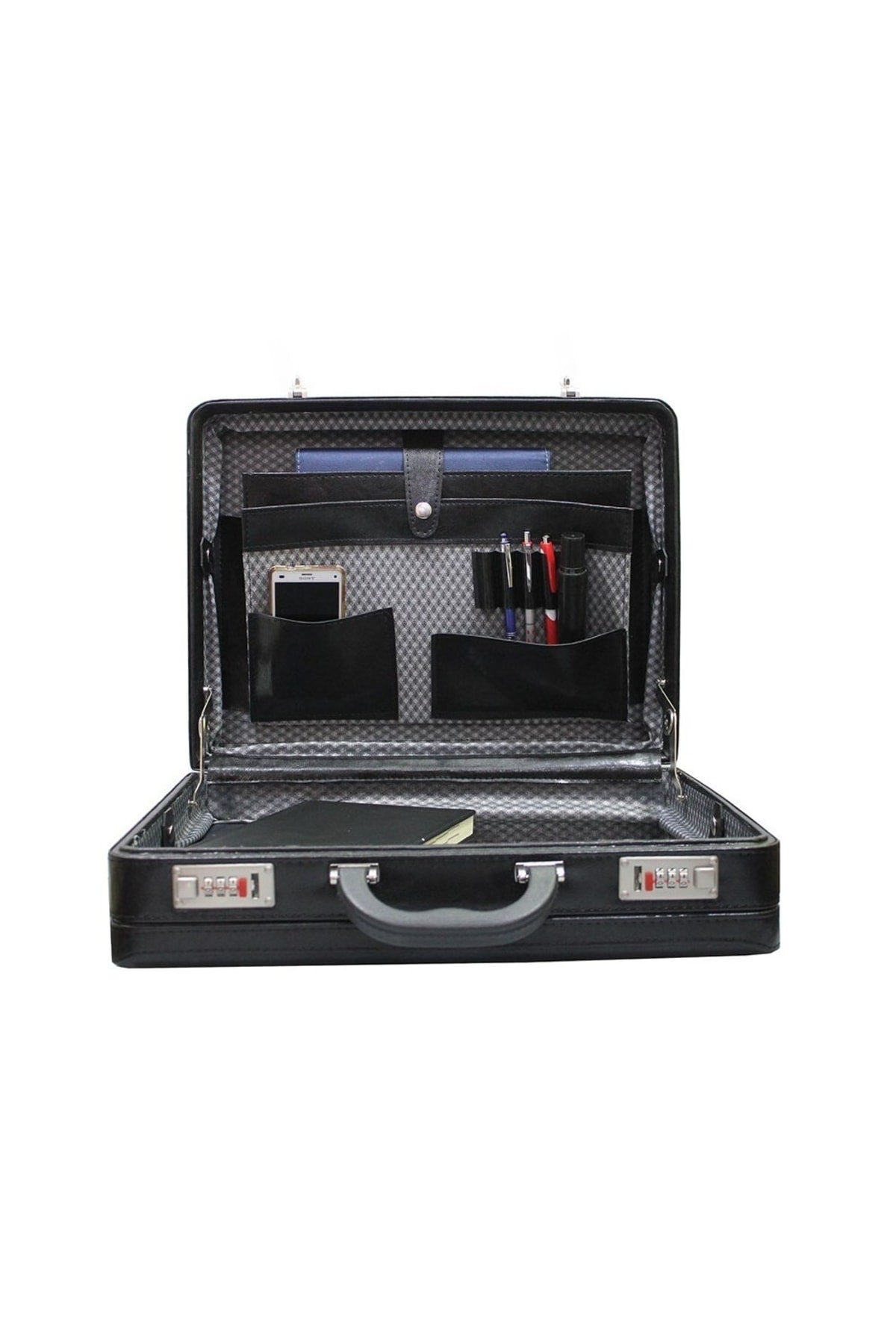 Lüx Çanta-james Bond Tek Körük Klasik Evrak Para Çantası