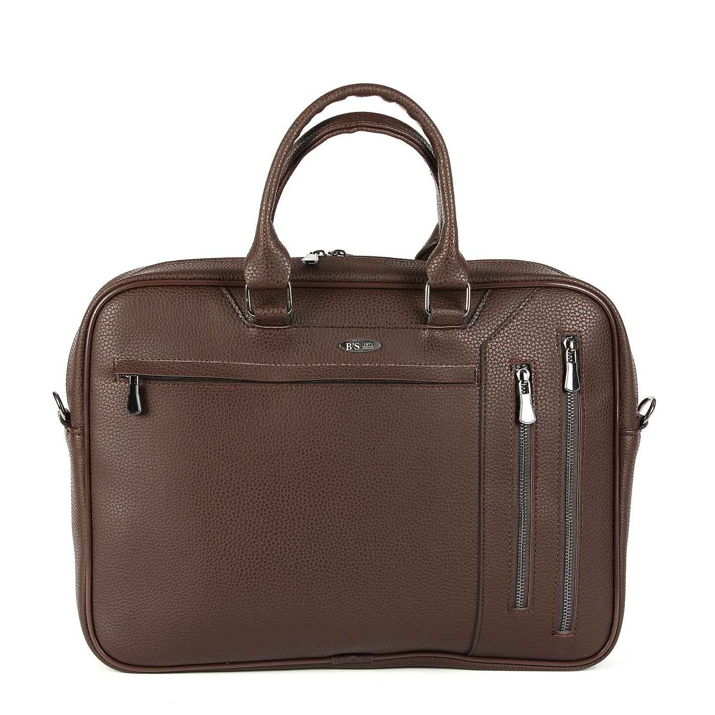 B'S 2027 Pu-Leather Laptop and Briefcase