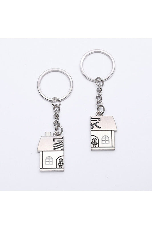 Lover Themed Metal Keychain 