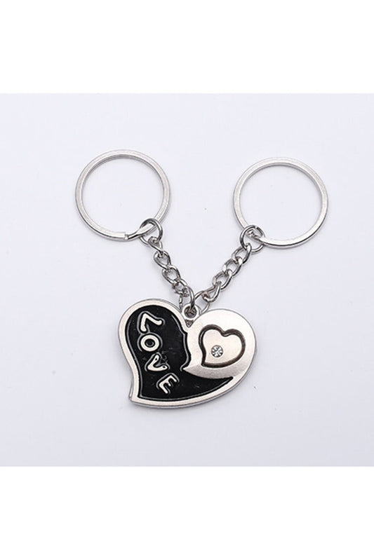 Lover Themed Metal Keychain 
